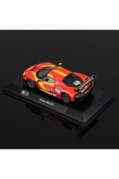 Choice Red 296 Bburago 1:43 Ferrari 296 Gt3 Car Model Alloy Supercar Die Cast Vehicles Toy Die-cast Voiture