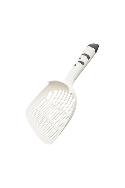 Choice White Cat Litter Shovel Scoop Plastic Pet Toilet Poop Artifact Garbage Sand Shovel Pet Cleaning Arti