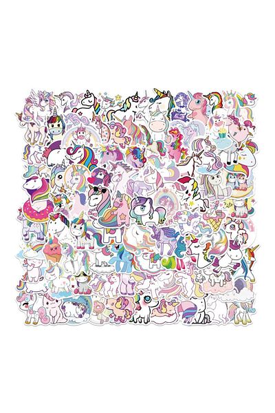 Choice 100pcs-random 50/100pcs Cartoon Animal Unicorn Waterproof Cute Graffiti Sticker Diy Luggage Notebook