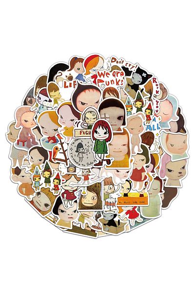 Choice 50pcs 50pcs Yoshitomo Nara Stickers Cute And Exquisite Account Materials Phone Cases Laptop Suitcase