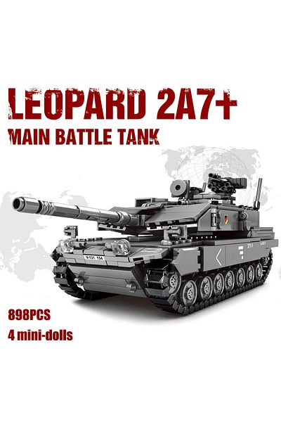 Choice 898pcs No Box Military Uk Tank 898pcs Challenger 2 Main Battle Tank Soldier Building Blocks Soldier