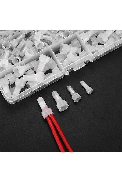 Choice 120pcs In Box 120 Pcs Closed End Crimp Connectors, 22-16/16-14/12-10 Gauge Crimp Cap Kit, Nylon Insu