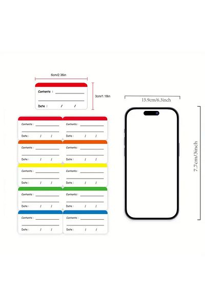 Choice 10sheets-100pcs 100pcs Date Freezer Labels Easy Peel Off Postage Meter Label Color Coding Frozen Foo