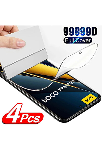 Choice10 4 قطع لهاتف POCO X5 Pro 5G، 4 قطع من غشاء هيدروجيل لهاتف Poco X6 F5 ...