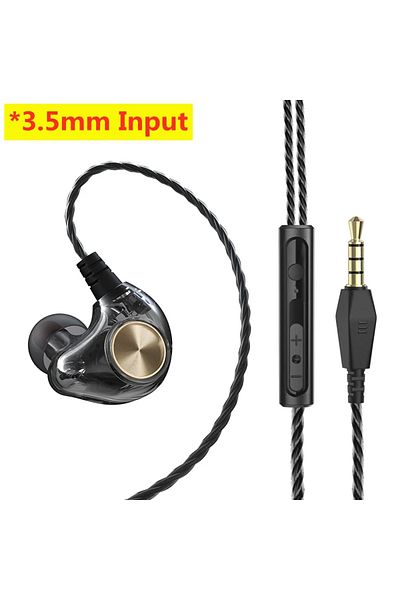 Choice 3.5mm Aux Black Android Mobile Phone Drivebywire Headset Metal Heavy Bass Computer Pc Headset Inear