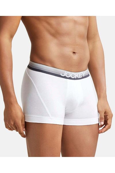 JOCKEY Zone Stretch Boxer Brief US20-01 White