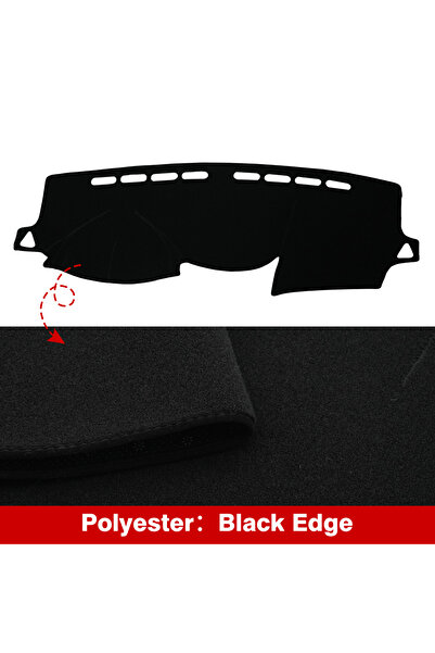 Choice سجادة لوحة القيادة من البوليستر الأسود لسيارة هيونداي سولاريس أكسنت RB...