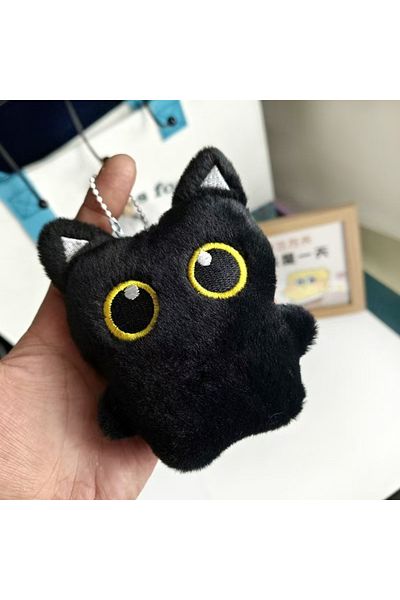 Choice 1pcs New Cute Black Cat Plush Toy Doll Small Pendant Cuddly Pillow Cushion Ins Black Cat Plush Toy D