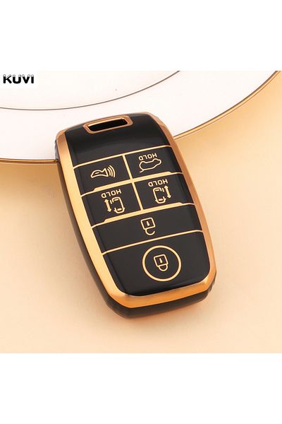 Choice Black 6 Buttons Tpu Car Remote Key Case Cover Fob For Kia New Sedona Grand Carnival Snugly Sorento L