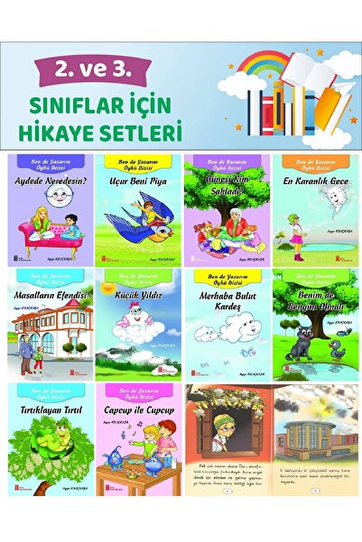Ata Yayıncılık 2.ve 3.Sınıflar İçin Severek Okuyup Yazarım 10 lu Hikaye Seti ...