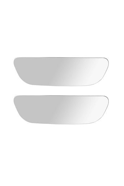 Choice 1 Pair 2pcs 360 Degree Adjustable Angle Hd Glass Blind Spot Mirrors Car Rearview Mirrors Frameless W