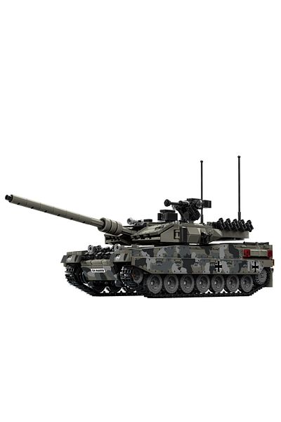 Choice 1009pcs World War 2 Ww2 Army Military Soldiers Swat Leopard 2a7 Main Battle Tank Assemble Building B