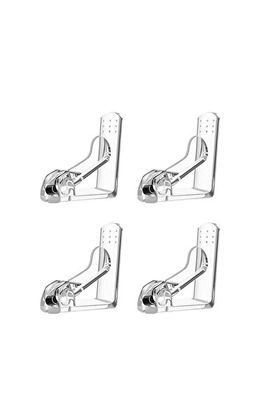 Choice شفاف - 4 قطع 4 قطع شفافة حامل مفارش طاولة مشابك غطاء طاولة مضادة للانز...
