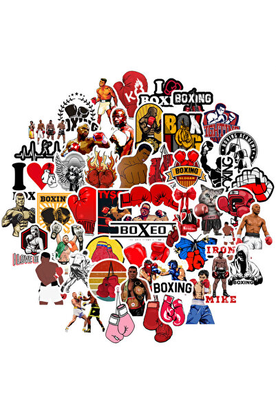 Choice 50 قطعة من ملصقات قوة العضلات لمباراة الملاكمة، حافظة عربة الدراجة، سك...