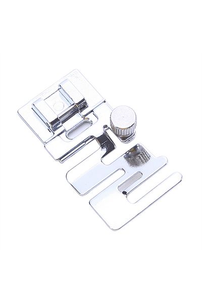Choice Silver 1pcs25mm Domestic Sewing Machine Parts Foot Presser Foot Rolled Hem Feet Elastic Cord Band Fa
