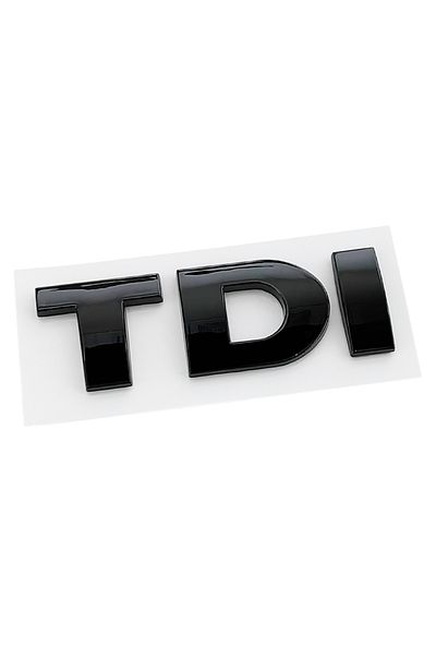 Choice شعار ABS أسود لامع ثلاثي الأبعاد بشعار Tdi أسود على صندوق السيارة لسيارة Passat Jetta Touareg Tiguan Touran