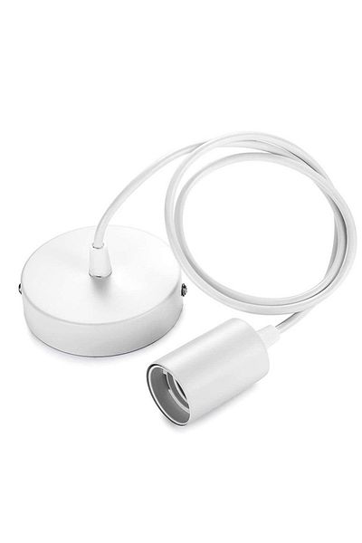 Choice 1m White Holder 1m 1.5m Screw-type Lighting Kit Socket Line Chandelier Line Set Diy Retro Light Acce