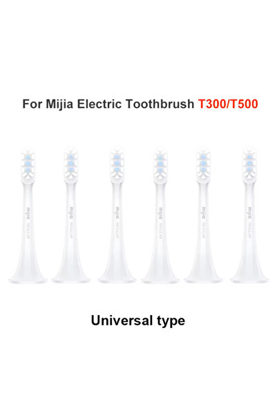 Choice رؤوس فرشاة أسنان MIJIA الأصلية T300 و T500، 6 قطع، رؤوس بديلة لفرشاة ا...