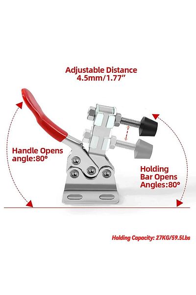 Choice 4pcs 4pcs Horizontal Quick Clamp Workholding Clamp Chuck Gh-201 Woodworking Engraving Machine Compre