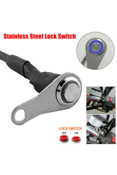 Choice LED دراجة نارية التبديل ON + OFF المقود جبل الفولاذ المقاوم للصدأ مقاو...