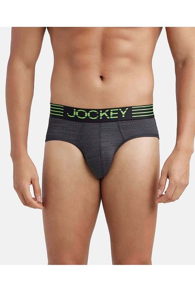 JOCKEY Move-Mens Microfibre Sports Brief-MM04-01 Black
