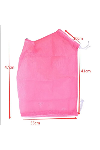 Choice حقيبة استحمام للحيوانات الأليفة من شبكة وردية مقاس واحد وحقائب غسيل وت...