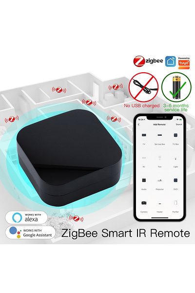 MOES Zigbee Ir Remote Tuya Zigbee Smart Ir Remote Control Universal Infrared Remote Controller For S