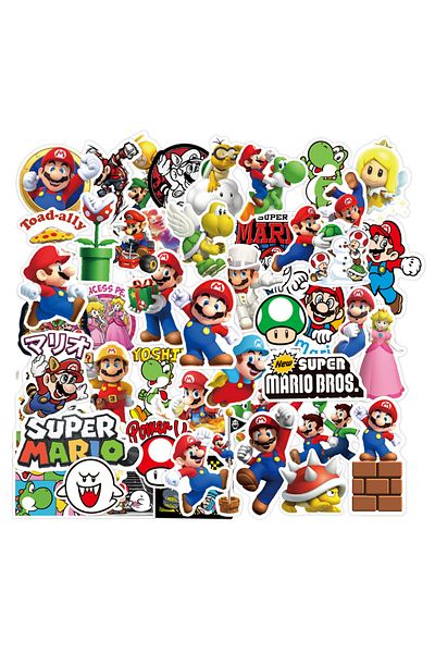 Choice Dmtz003 50pcs Cartoon Super Mario Game Stickers For Laptop Skateboard Guitar Notebook Suitcase Water