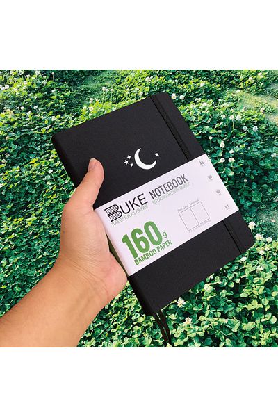 Choice 160gsm Bamboo Paper Black 160gsm Bamboo Paper Bullet Dotted Journal Sketchbook Black Fabric Hardcove