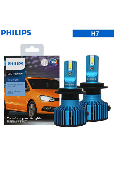 Philips H7 LED H1 H4 H7 H11 Ultinon Pro3011 HB3 HB4 HIR2 Car LED Headlight 9005 9006 9012 Auto 6000K