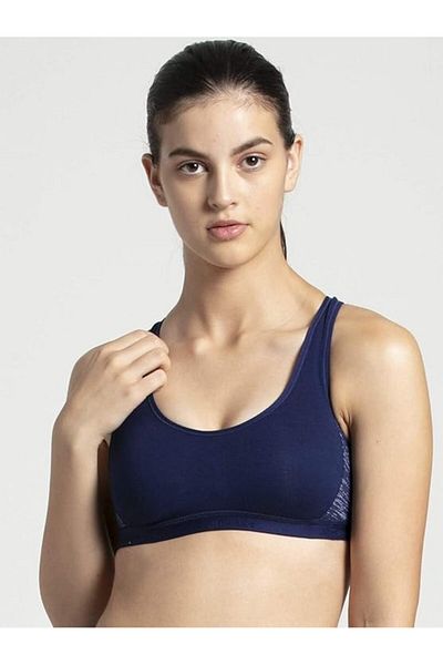 JOCKEY Active Racer Back Bra 1381-01 Blue