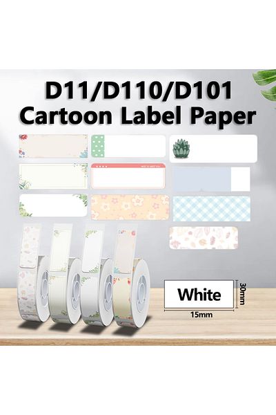 NiiMbot D110/D101/D11 Thermal Self-adhesive Label Paper For Mini Printer Cartoon Stickers UV Wate...