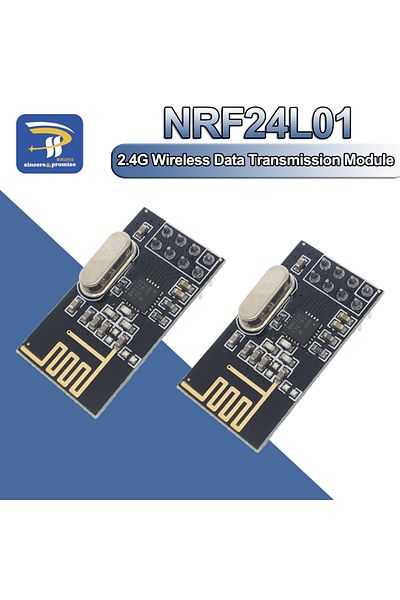 Choice 2PCS NRF24L01 2.4GHz  2Mbit/s Wireless Data Transmission RF Transceiver Module Board 1.9-3.6V For...