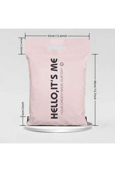 Choice 32x40x6x5 20pcs 100% D2w Biodegradable Mailing Bags With Handle, Compostable Shipping Bags, Eco Frie