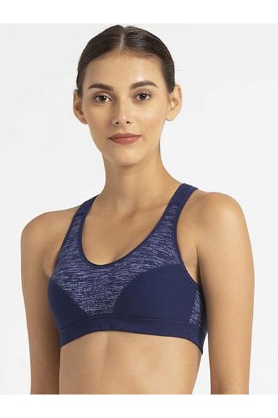 JOCKEY Racer back Padded Active Bra 1385-01 Blue
