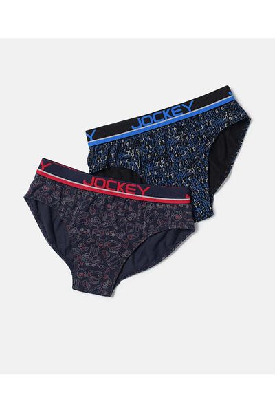 JOCKEY Pop Boys Brief 2Pcs Pck PB04-02 Multicolor