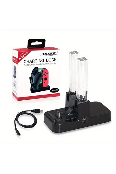 Choice Black 4 In1 Charging Dock For Nintend Switch Joy-con Controller Led Charger For Nintendo Switch Pro