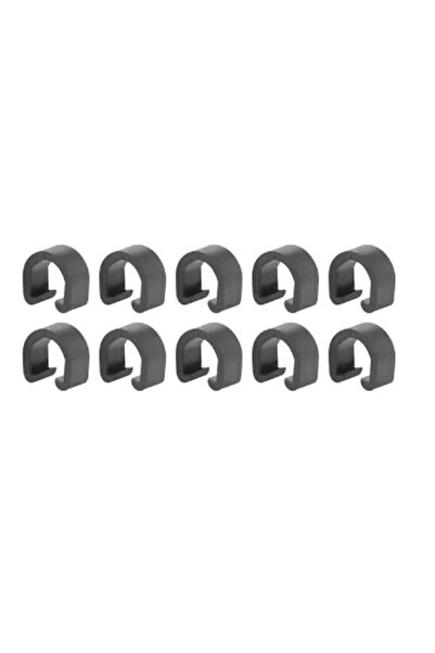 Choice 10pc C-Clips Bicycle C-type Plastic Buckles Brake Line Shift Cables Gu...
