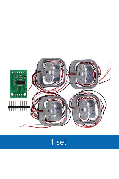 Choice 1set Hx711 Ad Module Body Load Cell Weighing Sensor Pressure Sensor 4pcs 50kg Human Scale Load Cell