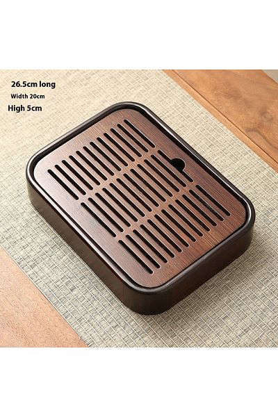 Choice 27x20x6cm Gianxi Bamboo Drained Tea Tray Household Kung Fu Tea Set Accessories Dry Foam Table Small