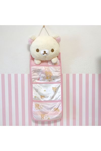 Choice Rilakkuma Kawaii Rilakkuma Hanging Multi-Layer Storage Bag Jewelry Miscellaneous Large Capacity Stor