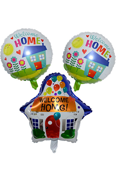 Choice Other 3pcs house round 3Pcs 18 Inch Round Welcome Home Foil Balloons H...