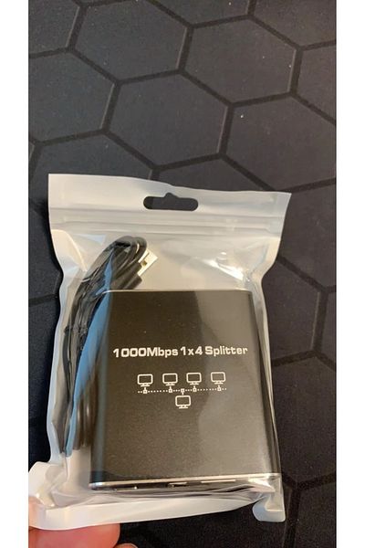 Choice 1 في 4 خارج 1 قطعة موزع Rj45 1 في 2/3/4 خارج شبكة 1000 ميجابت في الثانية محول Rj45 محول جيجابت داخلي
