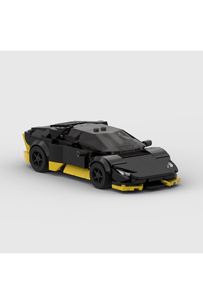 Choice Hurricane-black The New Moc Lambo Hurricane Building Blocks Speed Champion Racer Sports Car Model Cr