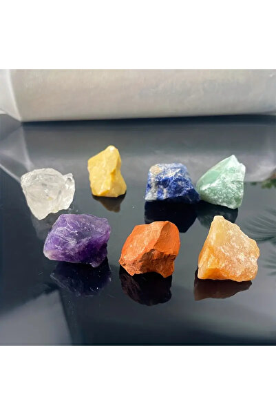 Choice مجموعة عشوائية من 7 قطع/مجموعة من الكريستال الخام 0.79-1.2 بوصة من حجر...