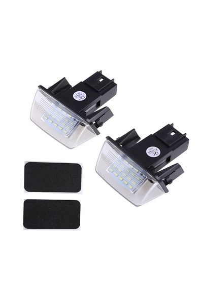Choice White 2pcs Canbus 18 Led License Number Plate Light For Citroen C3/c4/c5/c6 Peugeot 206 207 307 308