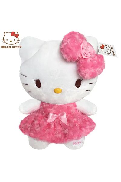 Choice Rose Kitty 24cm Sanrio Rose My Melody Hello Kitty Cartoon Anime Stuffed Animals Soft Plush Doll Toys