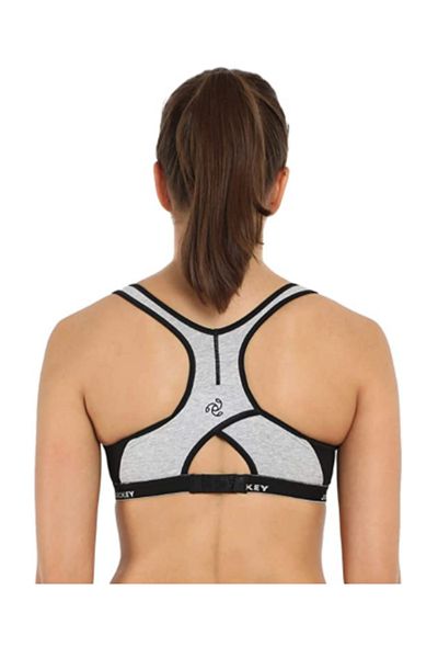 JOCKEY Active Racer Back Bra 1381-01 Gray