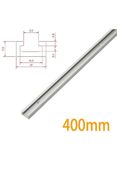 toohr 1pcs White T Track Woodworking T-slot Slide Track Aluminium Miter T-track,t-slot Miter Track Jig T S