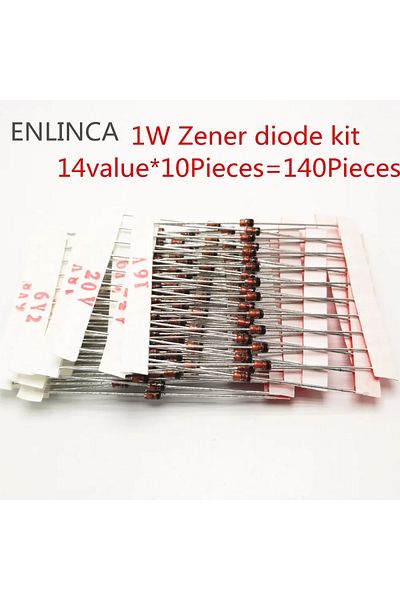 Choice 25values 1w Zener Diode Kit 3v-33v 14values Or 25valuesx10pieces Assorted Assortment Set New Electro